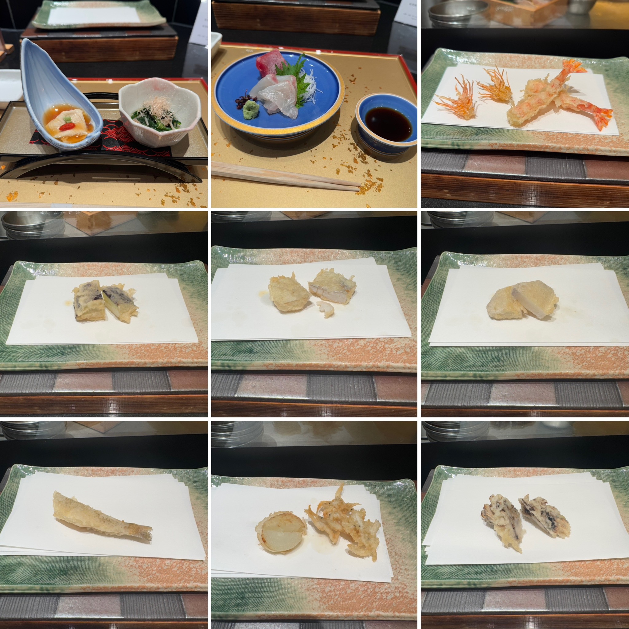 pic of tempura omakase